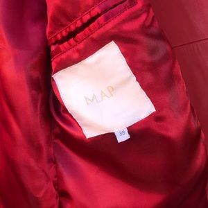 Hot Flame Fitted Jacket - Rouge Red